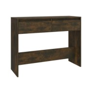 Table console Chêne fumé 100x35x76,5 cm Aggloméré 