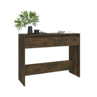 Table console Chêne fumé 100x35x76,5 cm Aggloméré 