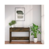 Table console Chêne fumé 100x35x76,5 cm Aggloméré 