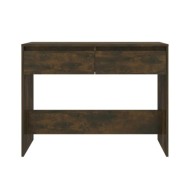 Table console Chêne fumé 100x35x76,5 cm Aggloméré 