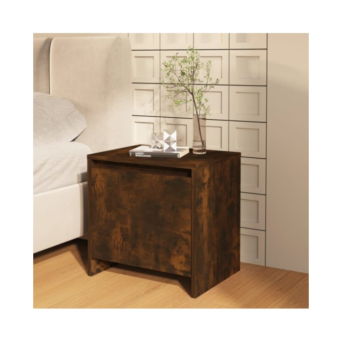 Tables de chevet 2 pcs Chêne fumé 45x34x44,5 cm Aggloméré