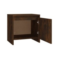 Tables de chevet 2 pcs Chêne fumé 45x34x44,5 cm Aggloméré