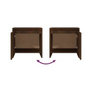 Tables de chevet 2 pcs Chêne fumé 45x34x44,5 cm Aggloméré