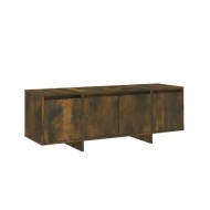 Meuble TV Chêne fumé 120x30x40,5 cm Aggloméré