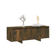 Meuble TV Chêne fumé 120x30x40,5 cm Aggloméré
