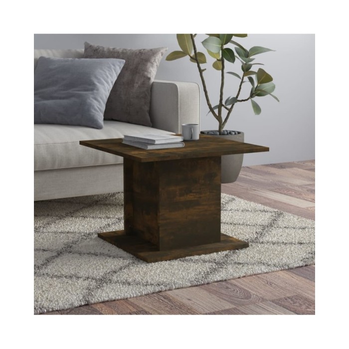 Table basse Chêne fumé 55,5x55,5x40 cm Aggloméré