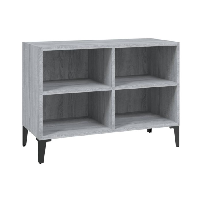 Meuble TV avec pieds en métal Sonoma gris 69,5x30x50 cm
