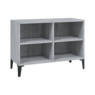 Meuble TV avec pieds en métal Sonoma gris 69,5x30x50 cm