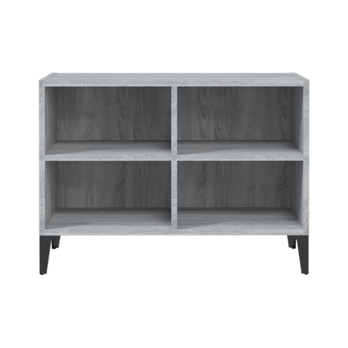 Meuble TV avec pieds en métal Sonoma gris 69,5x30x50 cm