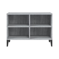 Meuble TV avec pieds en métal Sonoma gris 69,5x30x50 cm