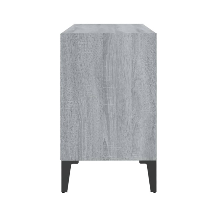 Meuble TV avec pieds en métal Sonoma gris 69,5x30x50 cm