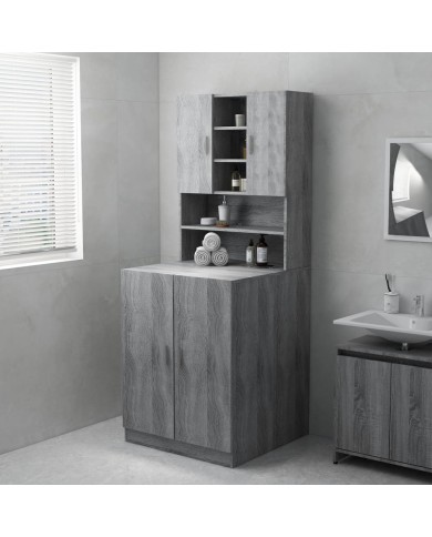 Meuble pour machine à laver Sonoma gris 71x71,5x91,5 cm