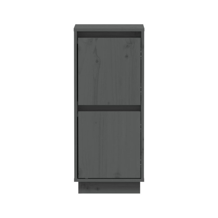Buffets 2 pcs Gris 31,5x34x75 cm Bois massif de pin