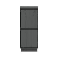 Buffets 2 pcs Gris 31,5x34x75 cm Bois massif de pin