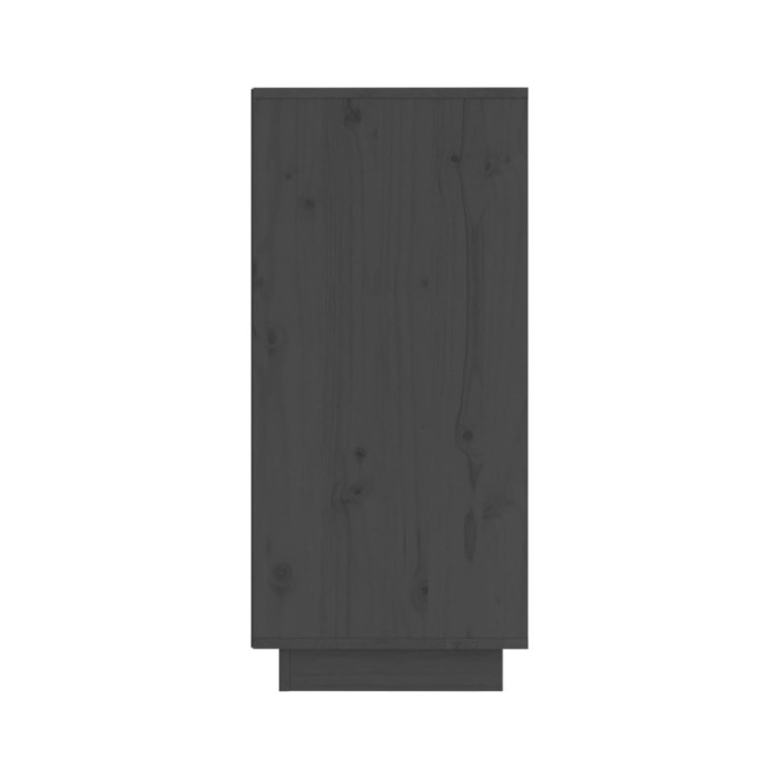 Buffets 2 pcs Gris 31,5x34x75 cm Bois massif de pin