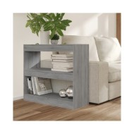 Bibliothèque/Séparateur de pièce Sonoma gris 80x30x72 cm