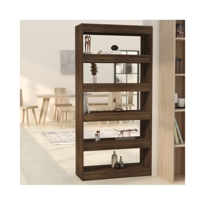 Bibliothèque/Séparateur de pièce Chêne marron 80x30x166 cm