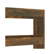 Bibliothèque/Séparateur de pièce Chêne fumé 100x30x135 cm