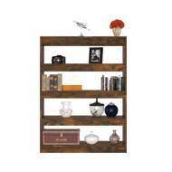 Bibliothèque/Séparateur de pièce Chêne fumé 100x30x135 cm