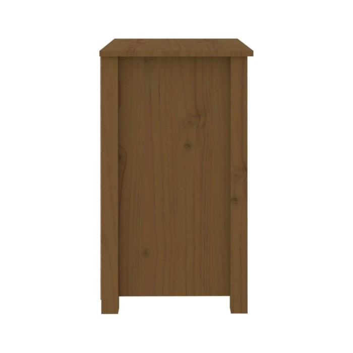 Table de chevet Marron miel 50x35x61,5 cm Bois de pin massif