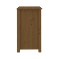 Table de chevet Marron miel 50x35x61,5 cm Bois de pin massif