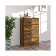 Buffet Chêne fumé 60x35x98,5 cm Bois d'ingénierie