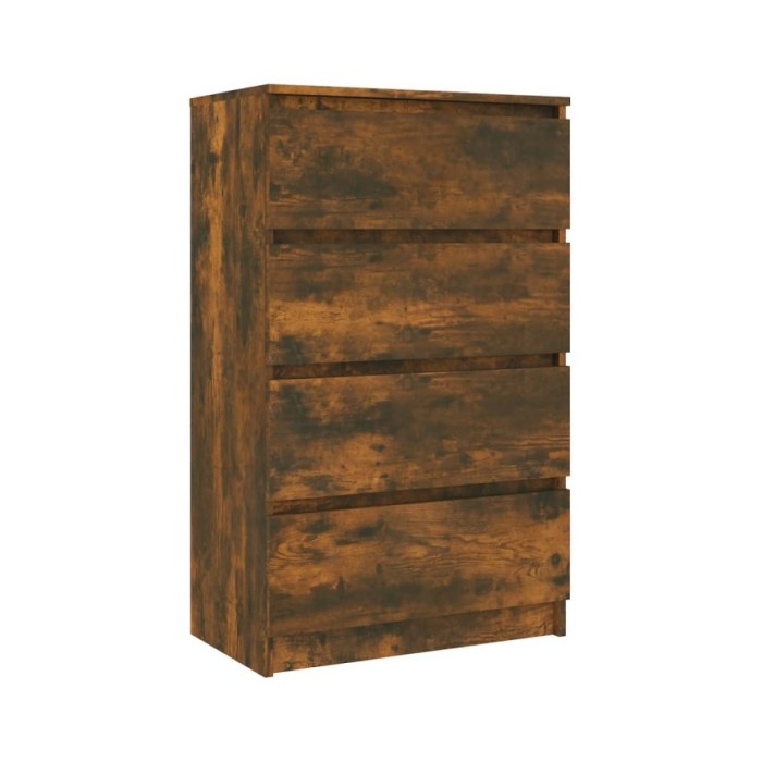 Buffet Chêne fumé 60x35x98,5 cm Bois d'ingénierie
