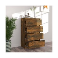 Buffet Chêne fumé 60x35x98,5 cm Bois d'ingénierie
