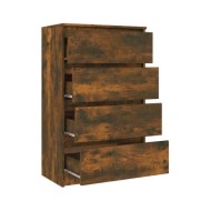 Buffet Chêne fumé 60x35x98,5 cm Bois d'ingénierie