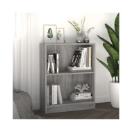 Bibliothèque Sonoma gris 60x24x74,5 cm Bois d'ingénierie