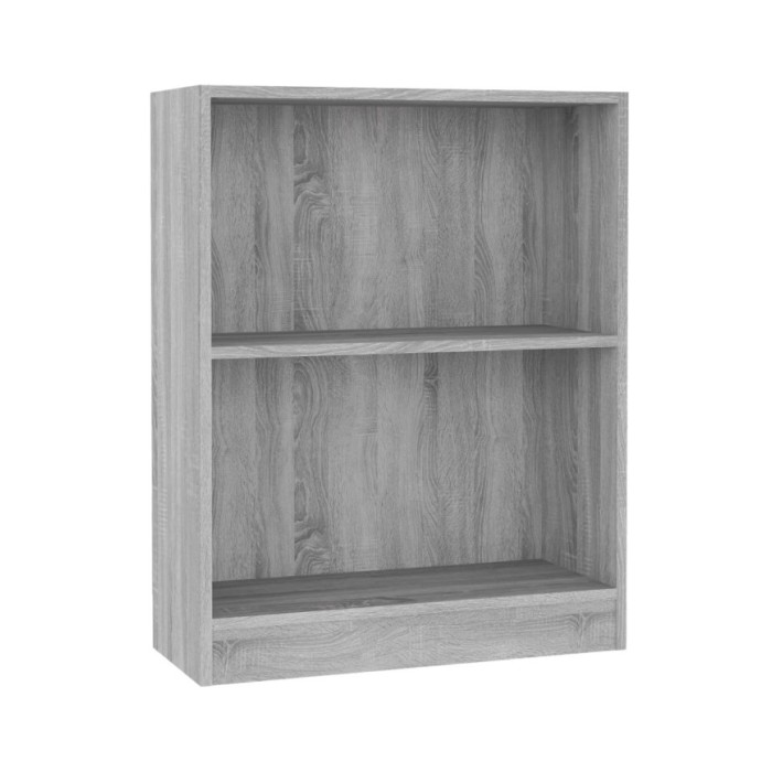 Bibliothèque Sonoma gris 60x24x74,5 cm Bois d'ingénierie