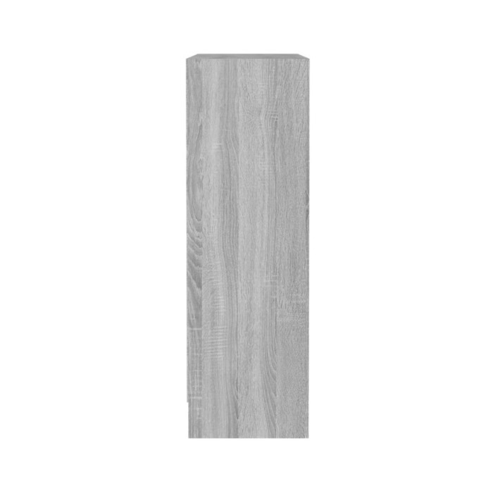 Bibliothèque Sonoma gris 60x24x74,5 cm Bois d'ingénierie