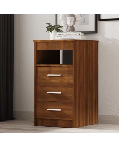 Armoire à tiroirs Chêne marron 40x50x76 cm Bois d'ingénierie