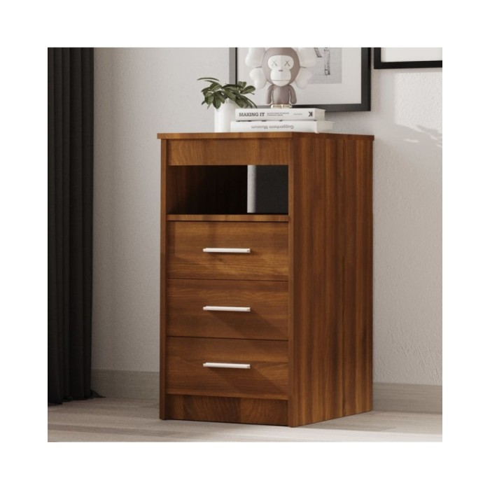 Armoire à tiroirs Chêne marron 40x50x76 cm Bois d'ingénierie