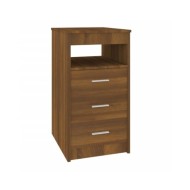 Armoire à tiroirs Chêne marron 40x50x76 cm Bois d'ingénierie