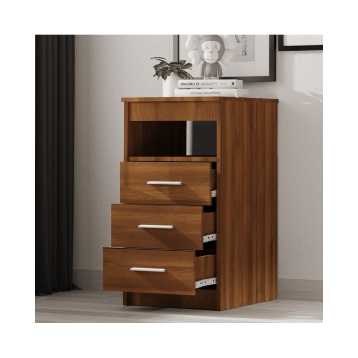 Armoire à tiroirs Chêne marron 40x50x76 cm Bois d'ingénierie