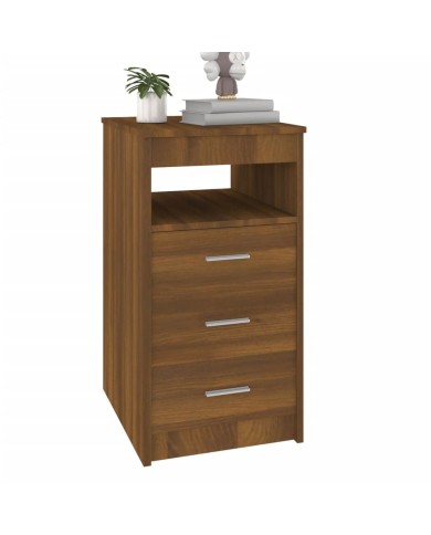 Armoire à tiroirs Chêne marron 40x50x76 cm Bois d'ingénierie