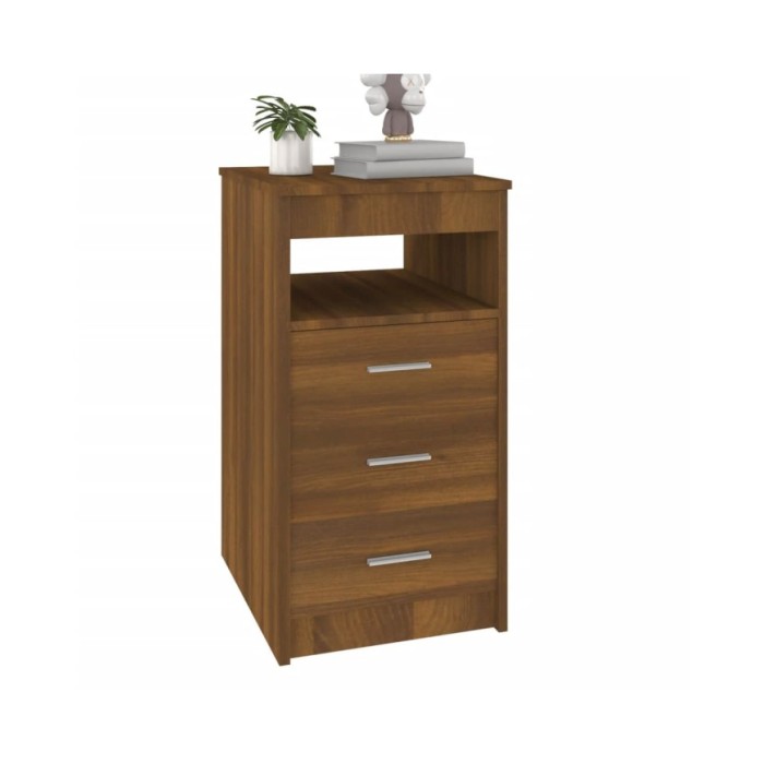 Armoire à tiroirs Chêne marron 40x50x76 cm Bois d'ingénierie