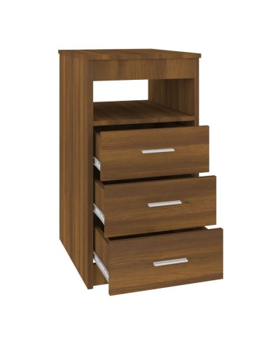 Armoire à tiroirs Chêne marron 40x50x76 cm Bois d'ingénierie