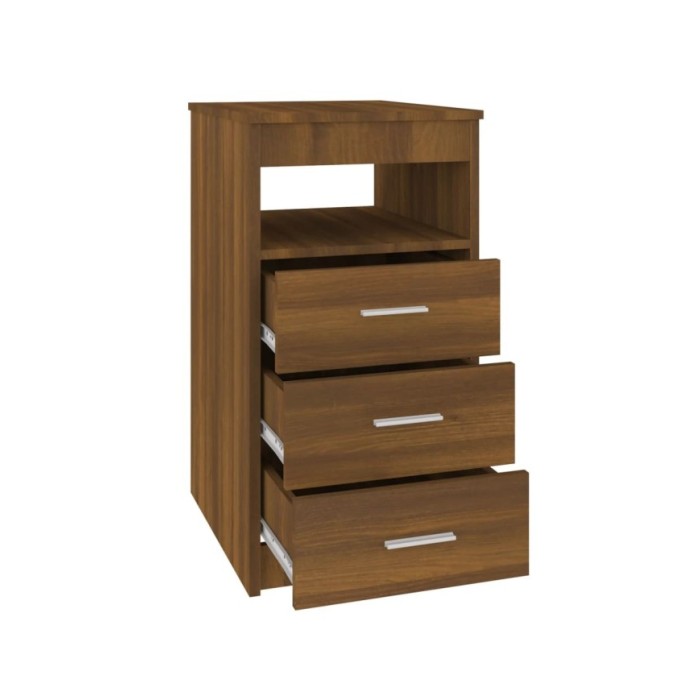 Armoire à tiroirs Chêne marron 40x50x76 cm Bois d'ingénierie