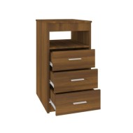 Armoire à tiroirs Chêne marron 40x50x76 cm Bois d'ingénierie