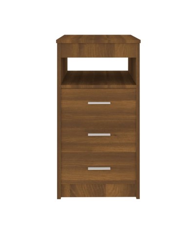 Armoire à tiroirs Chêne marron 40x50x76 cm Bois d'ingénierie