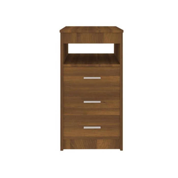 Armoire à tiroirs Chêne marron 40x50x76 cm Bois d'ingénierie