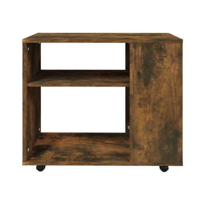 Table d'appoint Chêne fumé 70x35x55 cm Bois d'ingénierie