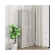 Bibliothèque Sonoma gris 82,5x30,5x185,5 cm Bois d'ingénierie