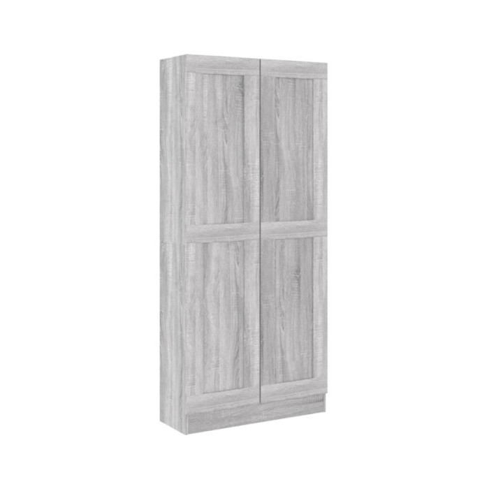 Bibliothèque Sonoma gris 82,5x30,5x185,5 cm Bois d'ingénierie