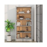 Bibliothèque Sonoma gris 82,5x30,5x185,5 cm Bois d'ingénierie