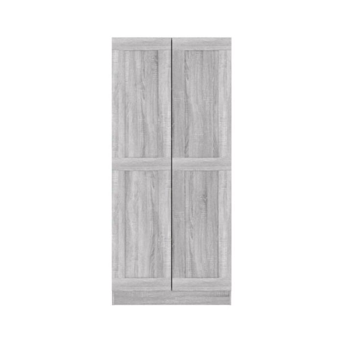 Bibliothèque Sonoma gris 82,5x30,5x185,5 cm Bois d'ingénierie