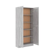 Bibliothèque Sonoma gris 82,5x30,5x185,5 cm Bois d'ingénierie