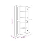Bibliothèque Sonoma gris 82,5x30,5x185,5 cm Bois d'ingénierie